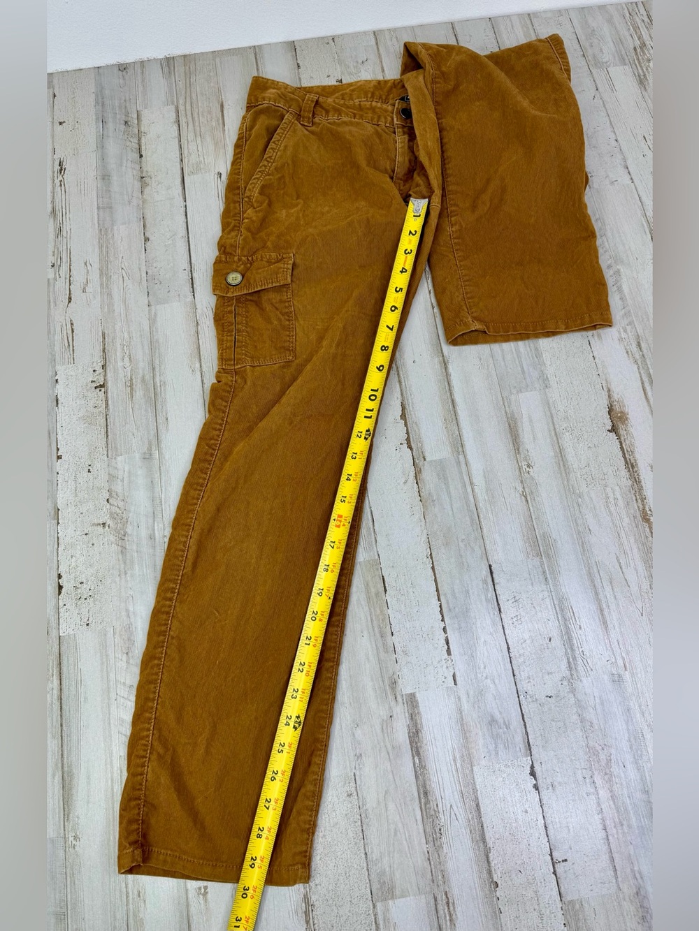 REI Pants Womens 6P (32x30) Tan Corduroy Cargo Pockets Outdoors - Picture 7 of 10